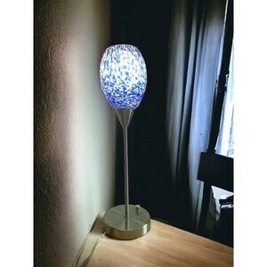 VTG Portable Luminaire ISSUE NO. BK-28,910 Art Deco Glass/Tulip Shade Table Lamp